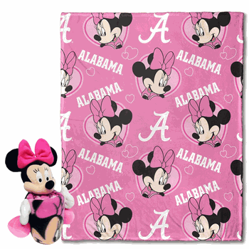 NCAA Alabama Pennant Minnie Hugger Pillow & Silk Touch Throw Set