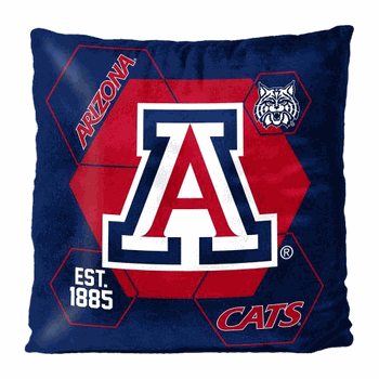 NCAA Arizona Connector Velvet Reverse Pillow 16x16 Inches