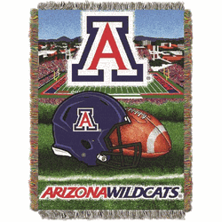 NCAA Arizona Homefield Advantage Woven Tapestry Throw Blanket 48x60 Inches