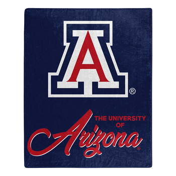 NCAA Arizona Signature Raschel Throw Blanket 50x60 Inches