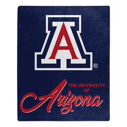 NCAA Arizona Signature Raschel Throw Blanket 50x60 Inches