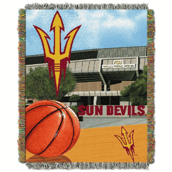 NCAA Arizona State Homefield Advantage Woven Tapestry Throw Blanket 48x60 Inches