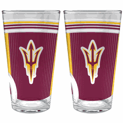 NCAA Arizona State Sun Devils 2pc Pint Glass Set