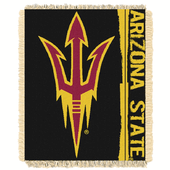 NCAA Arizona State Sun Devils Double Play Jacquard Throw