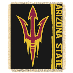 NCAA Arizona State Sun Devils Double Play Jacquard Throw