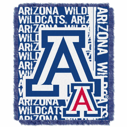 NCAA Arizona Wildcats Double Play Jacquard Throw