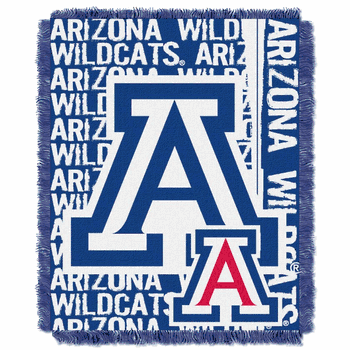 NCAA Arizona Wildcats Double Play Jacquard Throw