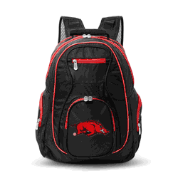 NCAA Arkansas Razorbacks 19" Premium Laptop Backpack with Colored Trim