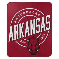 NCAA Arkansas Razorbacks Campaign Fleece Throw