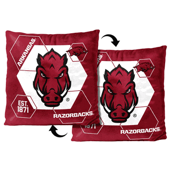 NCAA Arkansas Razorbacks Connector Velvet Reverse Pillow