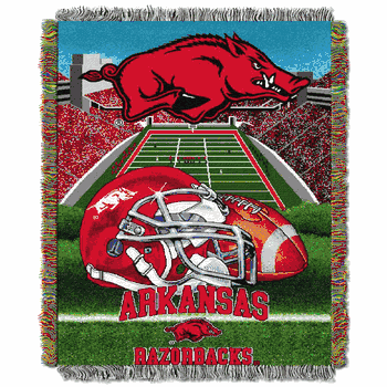 NCAA Arkansas Razorbacks Homefield Advantage Tapestry Throw