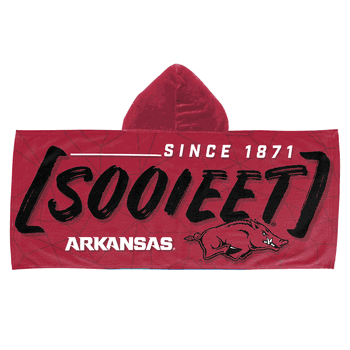 NCAA Arkansas Razorbacks Juvy Hooded Towel