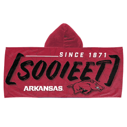 NCAA Arkansas Razorbacks Juvy Hooded Towel