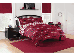 NCAA Arkansas Razorbacks Rotary Queen Bed In A Bag Set