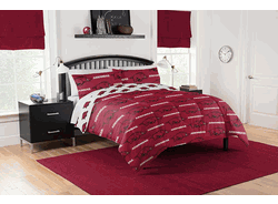 NCAA Arkansas Razorbacks Rotary Queen Bed In A Bag Set