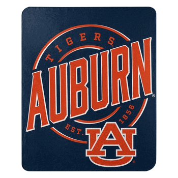 NCAA Auburn Campaign Fleece Throw Blanket 50x60 Inches