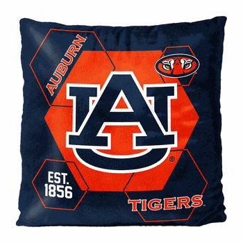NCAA Auburn Connector Velvet Reverse Pillow 16x16 Inches