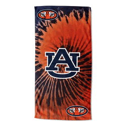 NCAA Auburn Psychedelic Beach Towel 30x60 Inches