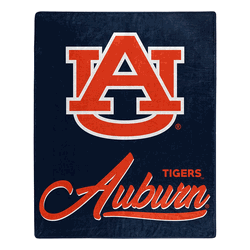 NCAA Auburn Signature Raschel Throw Blanket 50x60 Inches
