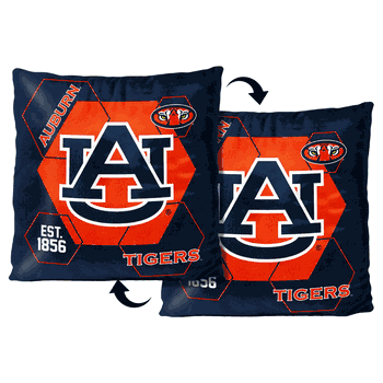 NCAA Auburn Tigers Connector Velvet Reverse Pillow