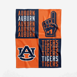 NCAA Auburn Tigers Domino Swaddle Blanket 40x50 inches