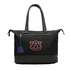 NCAA Auburn Tigers Laptop Tote Bag with Colored Zipper Pull Accessory