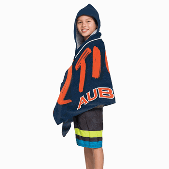 NCAA Auburn Youth Hooded Beach Towel 21x51 Inches