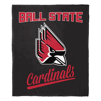 NCAA Ball State Alumni Silk Touch Throw Blanket 50x60 Inches