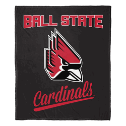 NCAA Ball State Alumni Silk Touch Throw Blanket 50x60 Inches