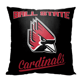 NCAA Ball State Alumni Throw Pillow 18x18 Inches