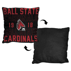 NCAA Ball State Stacked Pillow