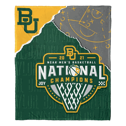 NCAA Baylor Bears 2021 National Men'S Basketball Champions Silk Touch Throw Blanket 50x60 Inches Blanket