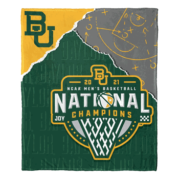 NCAA Baylor Bears 2021 National Men'S Basketball Champions Silk Touch Throw Blanket 50x60 Inches Blanket
