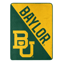 NCAA Baylor Bears Halftone Micro Raschel Throw