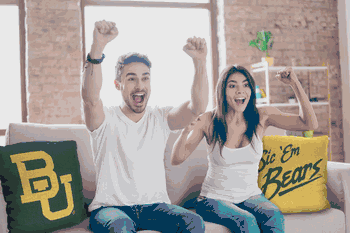 NCAA Baylor Bears Invert Pillow