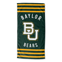 NCAA Baylor Bears Stripes Beach Towel