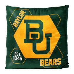 NCAA Baylor Connector Velvet Reverse Pillow 16x16 Inches