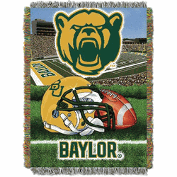 NCAA Baylor Homefield Advantage Woven Tapestry Throw Blanket 48x60 Inches