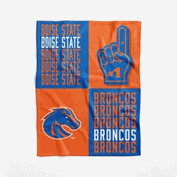 NCAA Boise State Broncos Domino Swaddle Blanket 40x50 inches