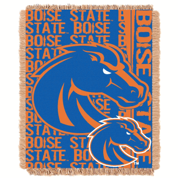 NCAA Boise State Broncos Double Play Jacquard Throw
