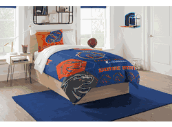 NCAA Boise State Broncos Hexagon Twin Comforter Set