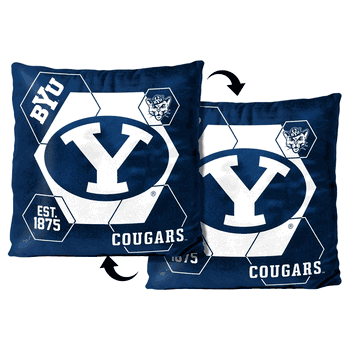 NCAA BYU Cougars Connector Velvet Reverse Pillow
