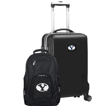 NCAA BYU Cougars Deluxe 2-Piece Backpack & Carry-On Set