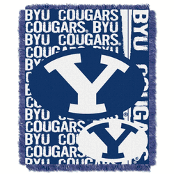 NCAA BYU Cougars Double Play Jacquard Throw