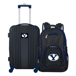 NCAA BYU Cougars Premium 2-Piece Backpack & Carry-On Set