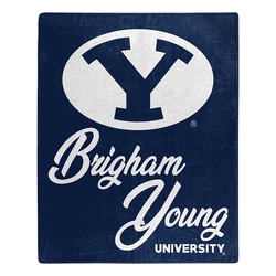 NCAA BYU Signature Raschel Throw Blanket 50x60 Inches