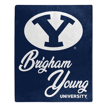 NCAA BYU Signature Raschel Throw Blanket 50x60 Inches