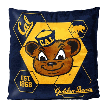 NCAA Cal Berkley Connector Velvet Reverse Pillow 16x16 Inches
