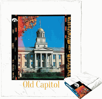 NCAA Campus Life Iowa Silk Touch Throw Blanket 50x60 Inches
