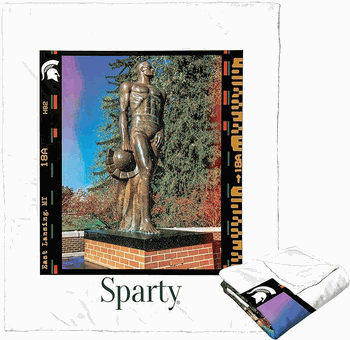 NCAA Campus Life Michigan State Silk Touch Throw Blanket 50x60 Inches